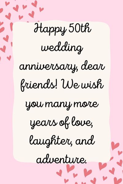 th Wedding Anniversary Wishes for Friends