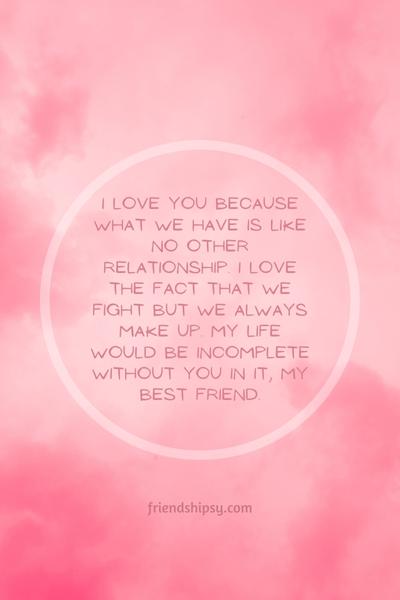 I Am So Lucky to Have a Best Friend Like You Quotes ()