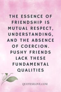 Pushy Friends Quotes () Pushy Friends Quotes ()