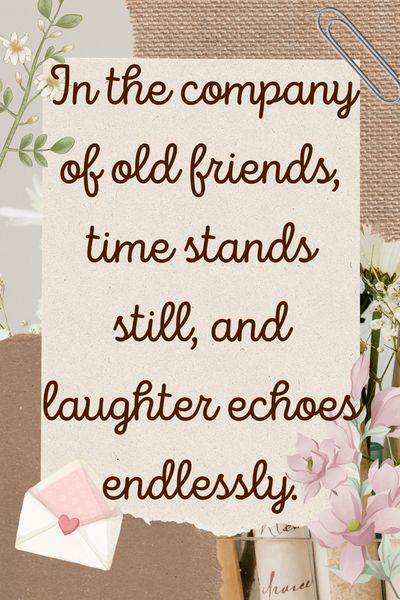 After a Long Time With Friends Quotes ()