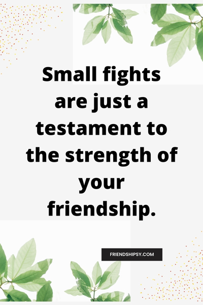 Fights in Friendship Quotes ()