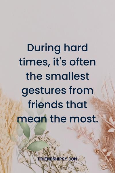 Friends in Hard Times Quotes ()