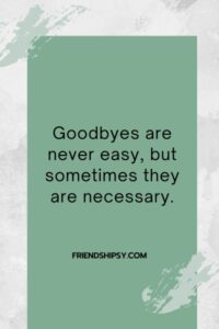 Friendships Come to an End Quotes ()