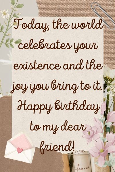 Happy Birthday Quotes for Guy Friend ()