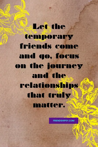 Many Friends Come and Go Quotes ()