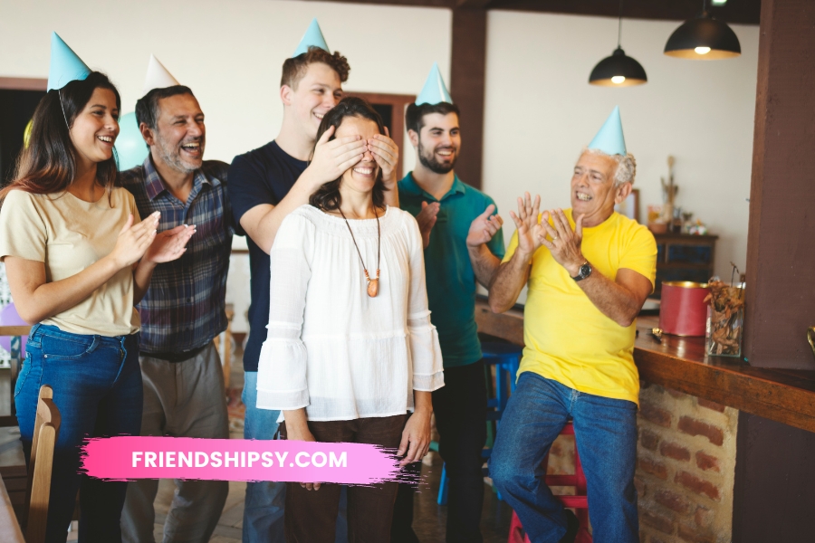 Surprise Birthday Party by Friends Quotes