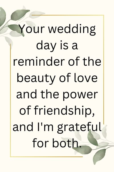 Friendship Quotes for Bridal Party ()