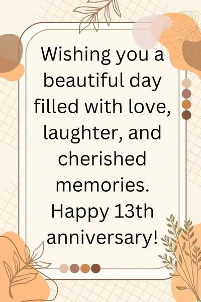 Happy 13th Wedding Anniversary Quotes for Friends - Friendshipsy