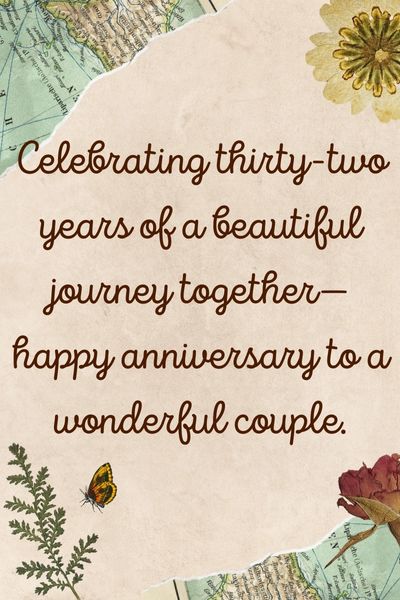 32nd Anniversary Wishes