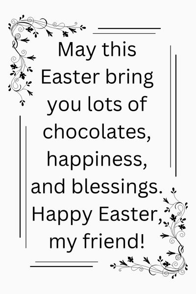 Happy Easter Quotes for Friends ()