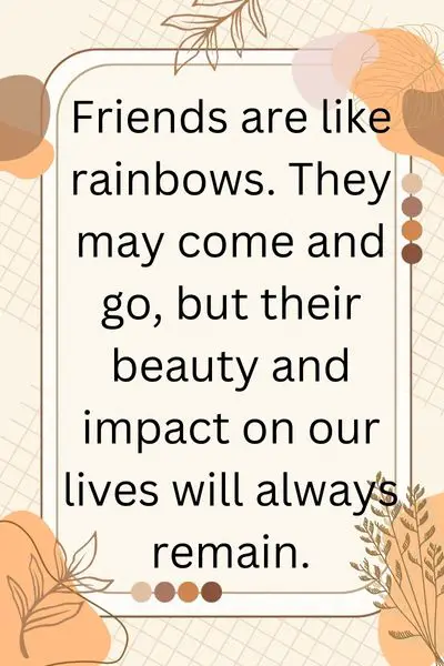 Rainbow Quotes for Friendship