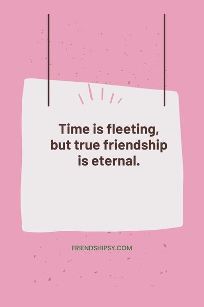 Time Means Nothing in Friendship Quotes ()