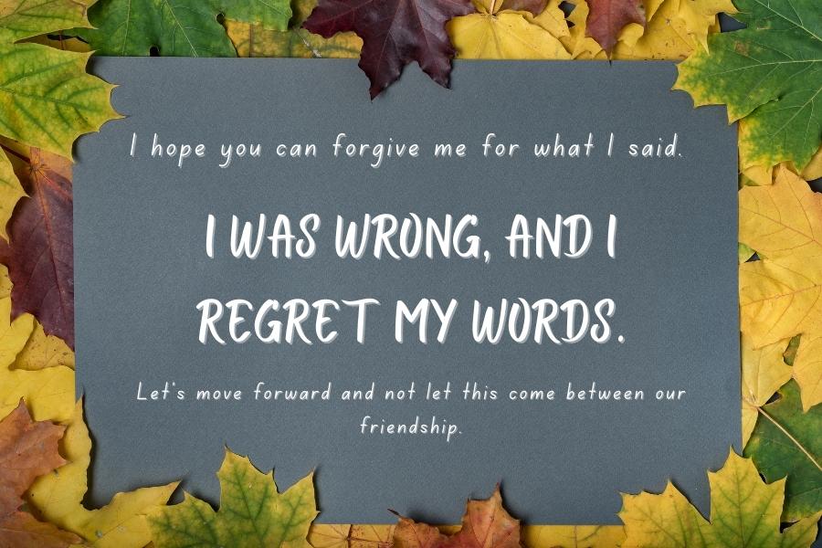 Apology Quotes for Friend