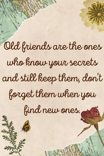 Don't Forget Old Friends When You Find New Ones Quotes - Friendshipsy