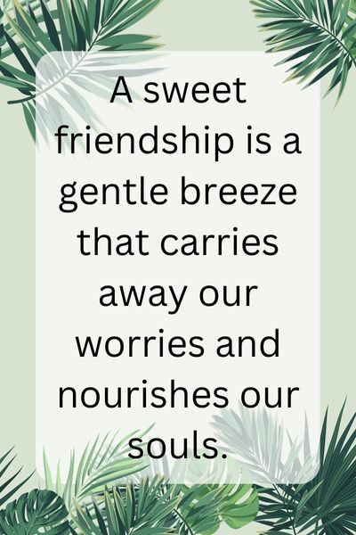 A Sweet Friendship Refreshes the Soul Quotes