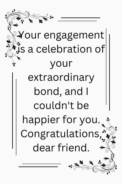 Engagement Wishes Quotes for Friend ()
