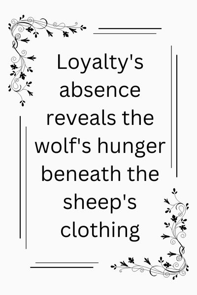 Friendship Wolf in Sheep's Clothing Quotes ()