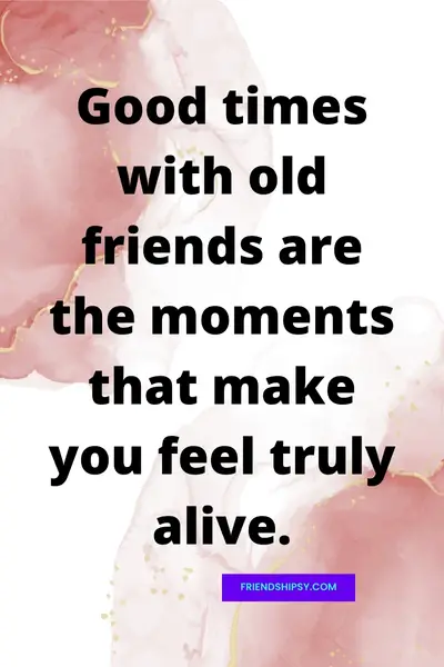 Good Times With Old Friends Quotes ()