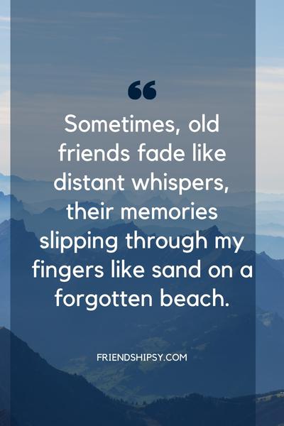 Old Friends Forget You Quotes ()