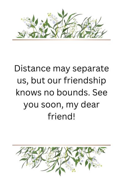 See You Soon Quotes for Friends ()