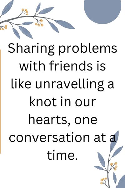 sharing problems with friends essay