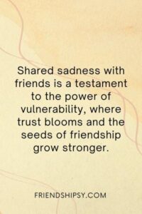 Sharing Sadness With Friends Quotes ()