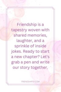 Let's Start a New Friendship Quotes ()