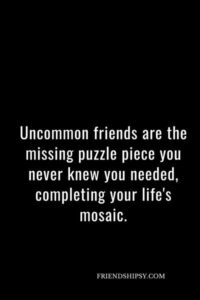 Uncommon Friendship Quotes ()